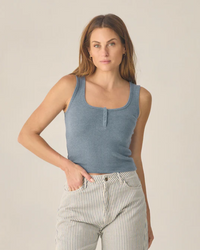 Rylee & Cru Knit Tank - Marine