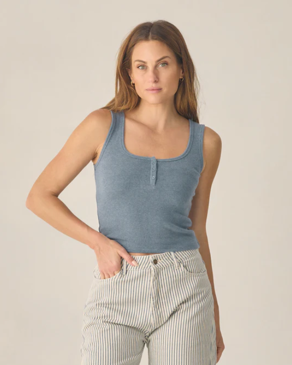 Rylee & Cru Knit Tank - Marine