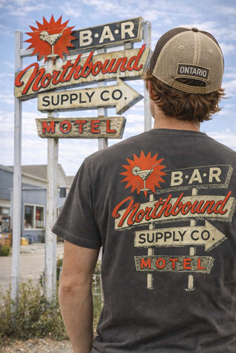 Northbound Supply Co Motel T-shirt