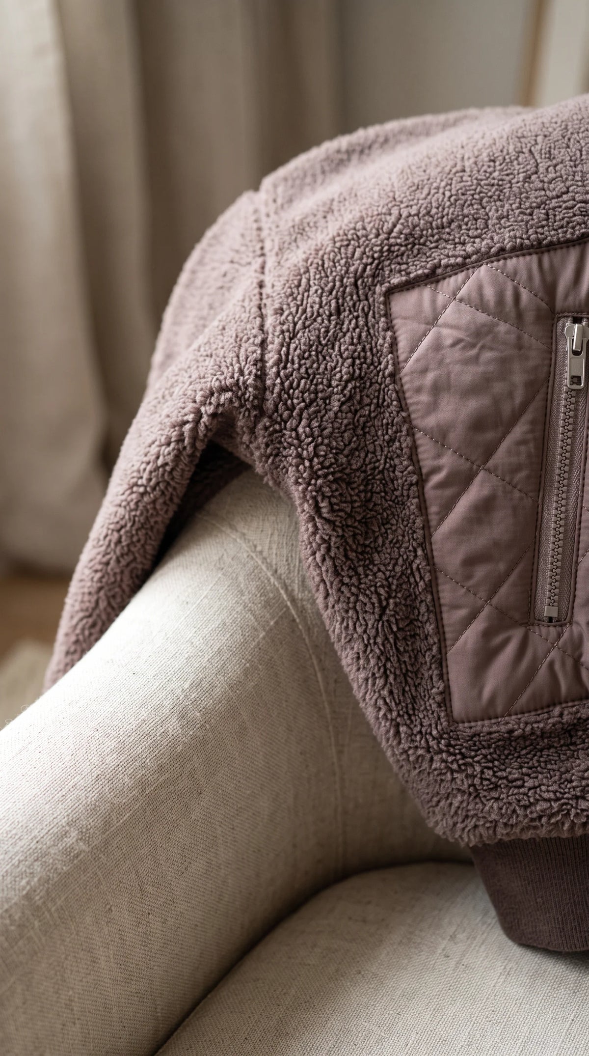 Priv Tess Teddy Quilted Coat