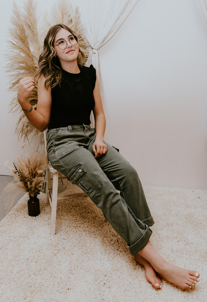 Cargo Patch Pocket Jeans