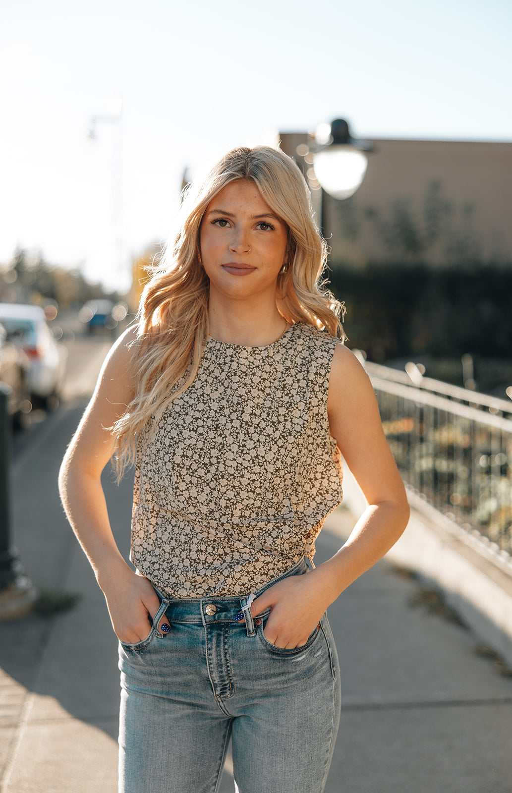 ORB Keri Woven Shell-Vintage Floral