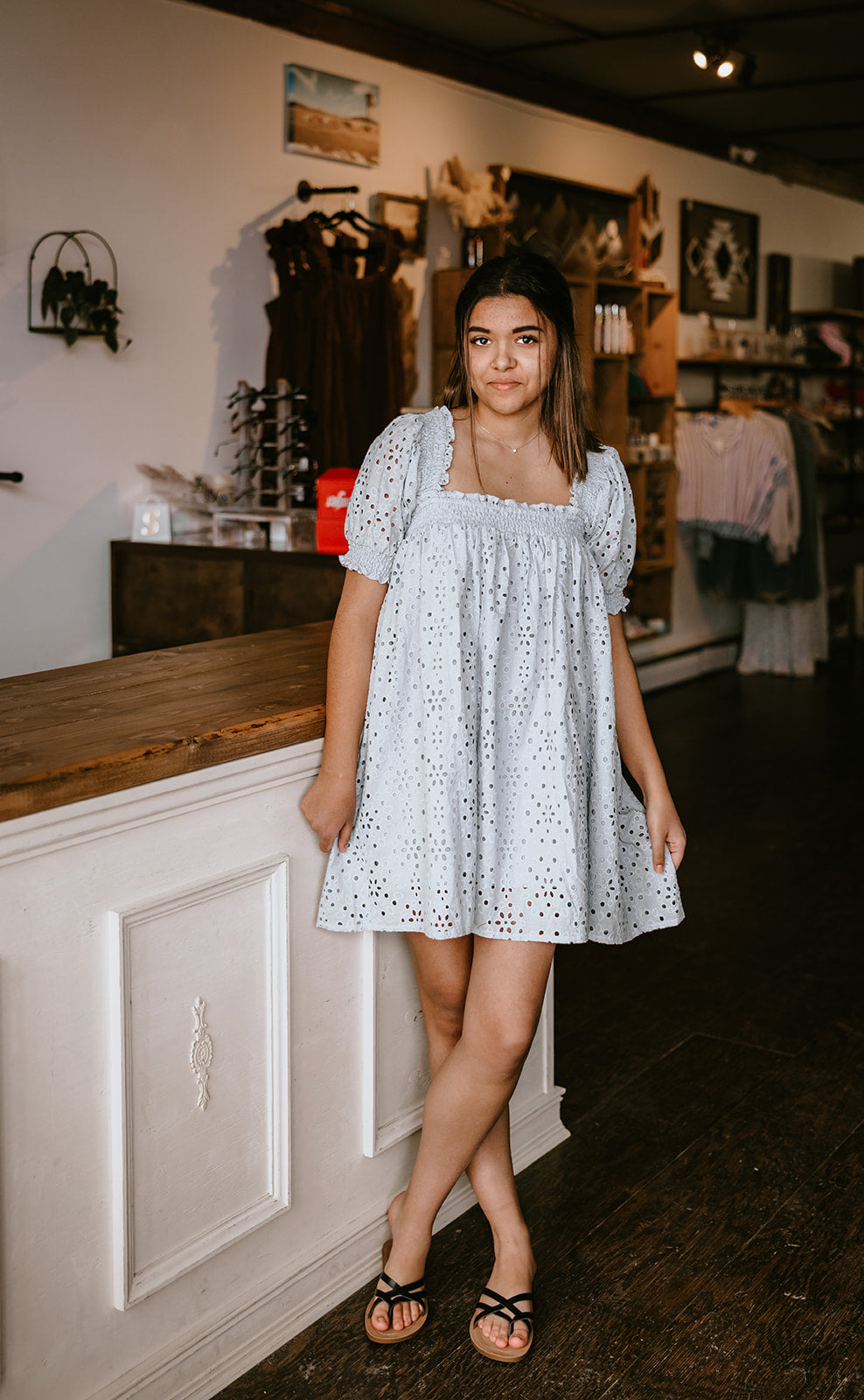 Rylee & Cru Milan Dress-Light Blue