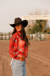 Burning Red Blouse