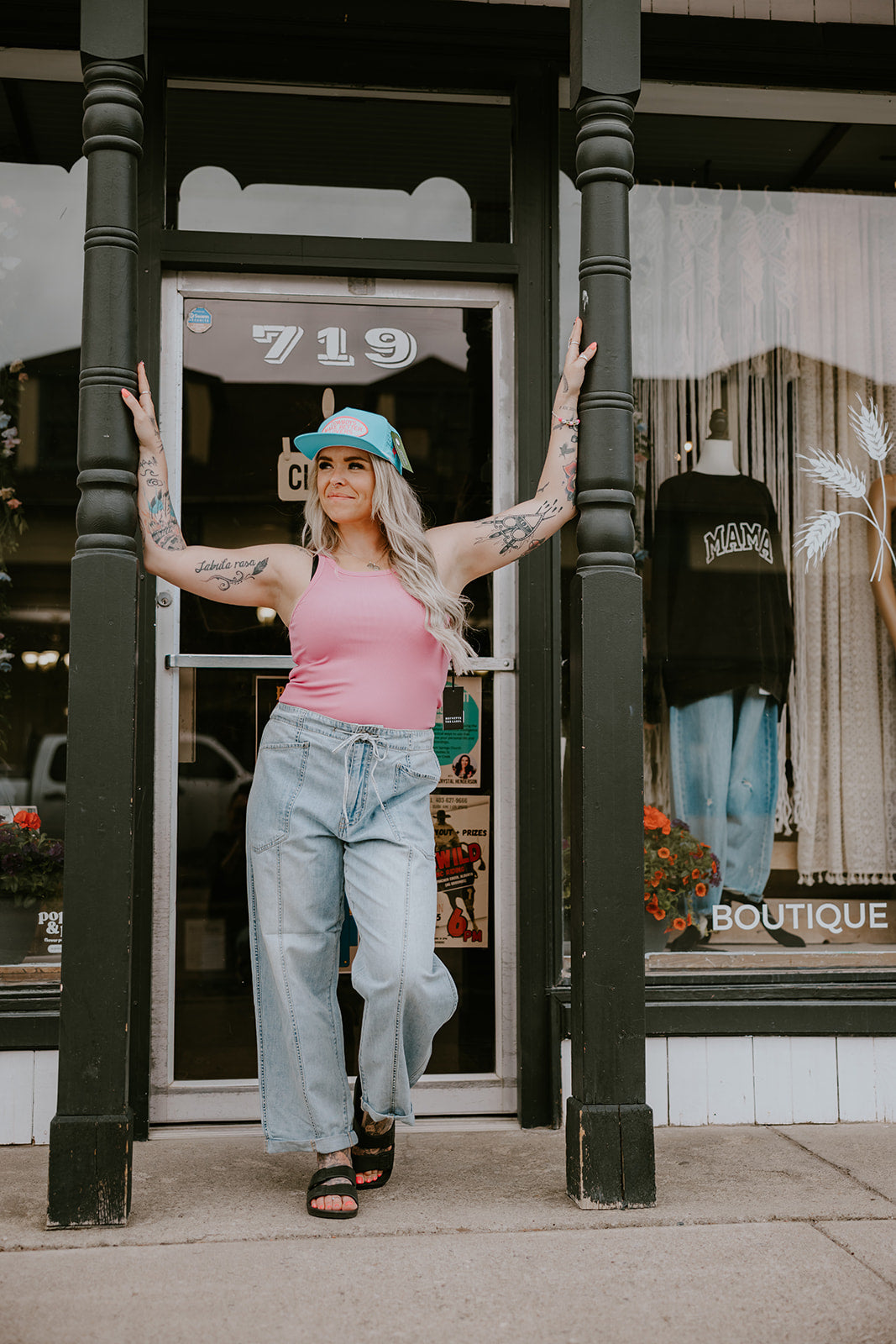 Daze Villa Drawstring Barrel Jeans
