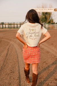 Boot Print Mini Skirt