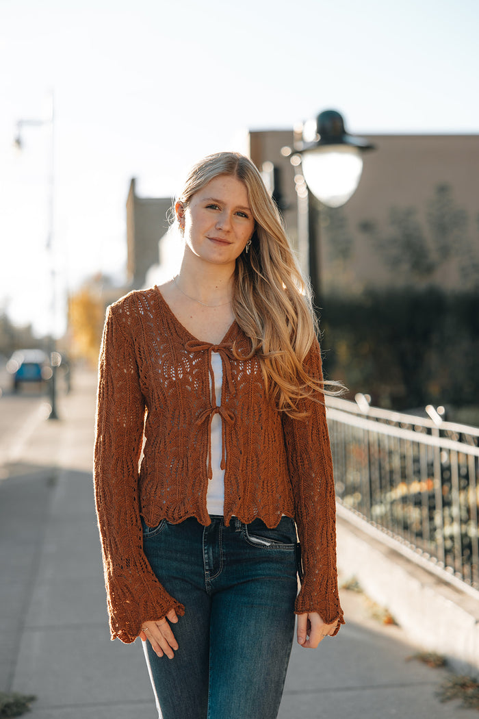 Bell Sleeve Knit Cardi (S-3XL)