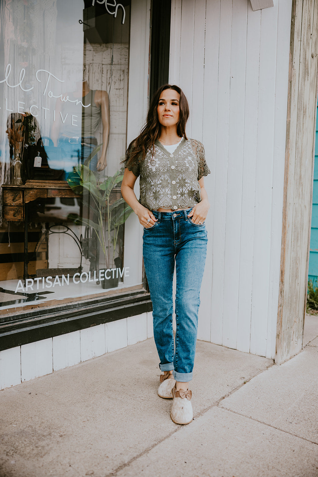 Papillon Short Sleeve Crochet Top
