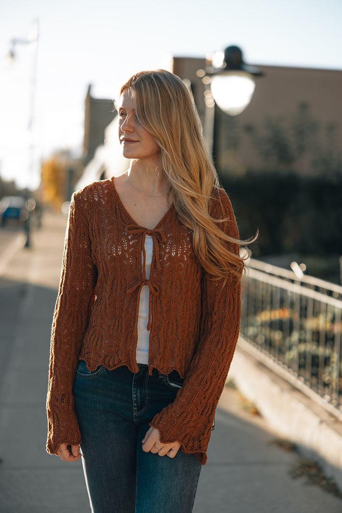 Bell Sleeve Knit Cardi (S-3XL)