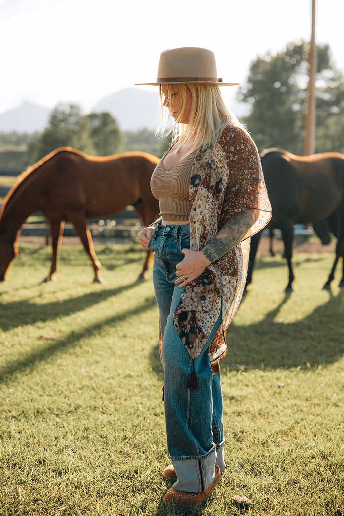 Western Floral Duster