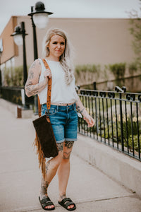 Orb Ginny Eyelet Gathered Tank-White