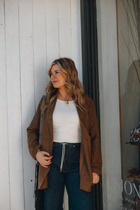 Rylee + Cru Double Breasted Blazer - Rustic Plaid