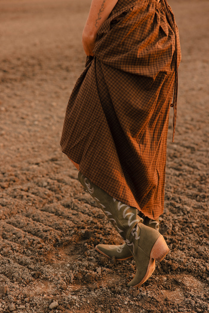 The Faye Boot - Olive