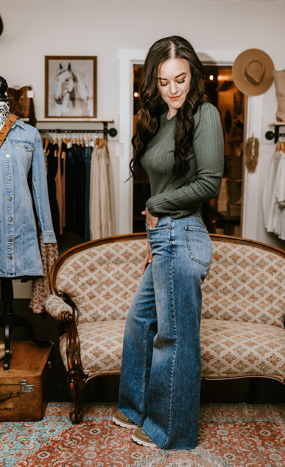 DAZE Denim Far Out Wide Leg Jeans-Stunner