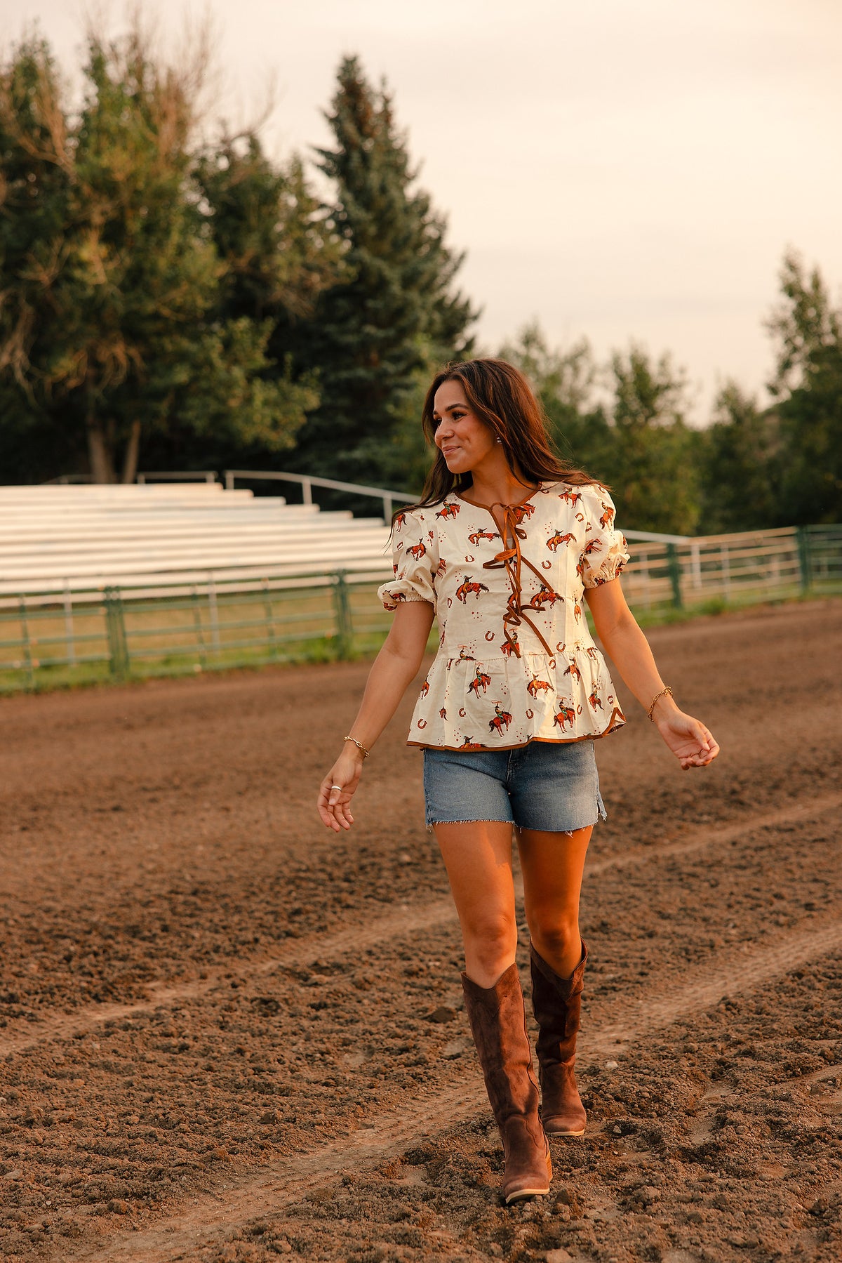 Ridin' High Puff Sleeve Blouse