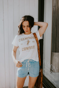 The Laundry Room - Champagne Cowboy Tee