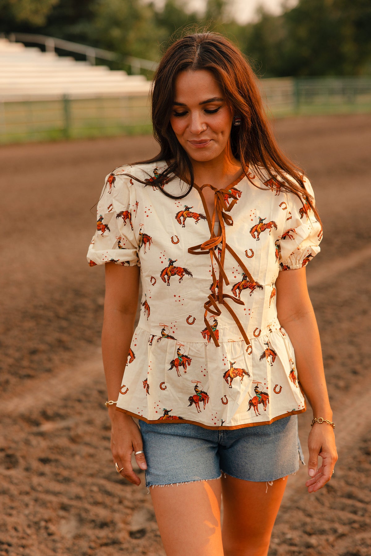 Ridin' High Puff Sleeve Blouse