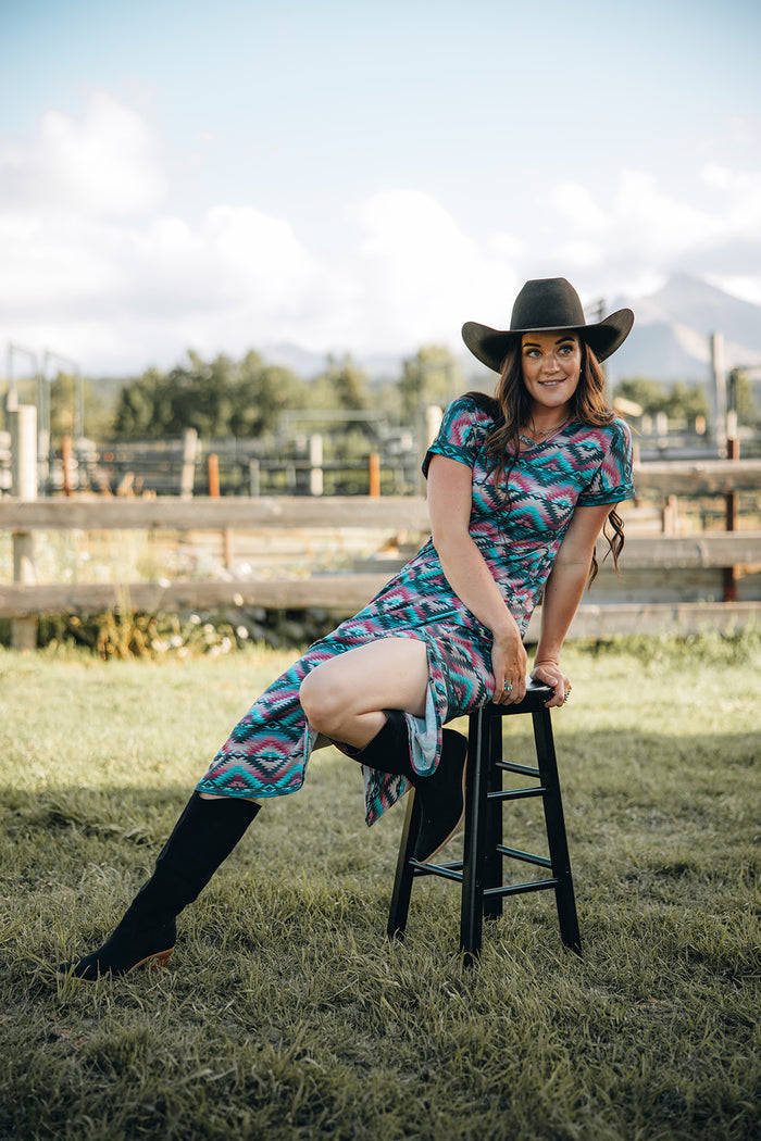 Kaslo Aztec Maxi Dress