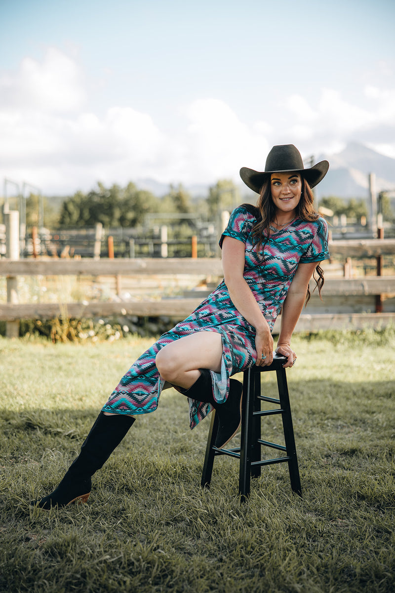 Kaslo Aztec Maxi Dress
