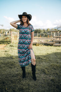 Kaslo Aztec Maxi Dress