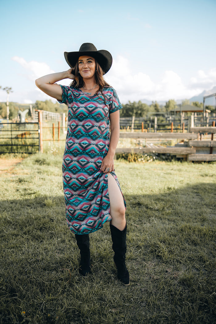 Kaslo Aztec Maxi Dress