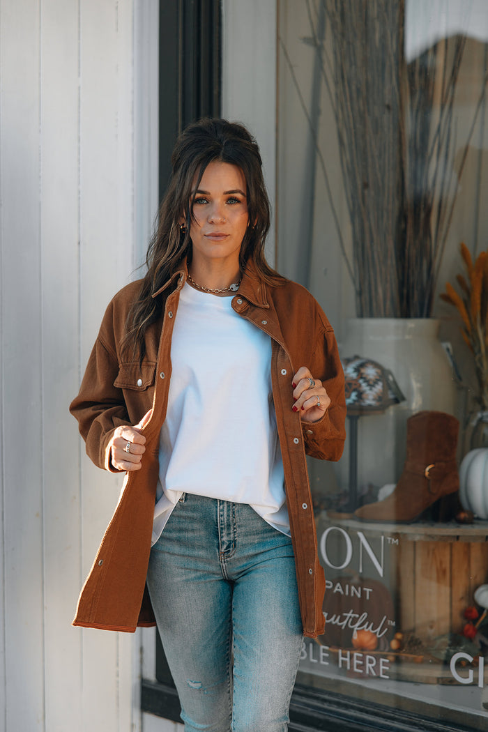 Brunette The Label Shania Jacket-Chesnut