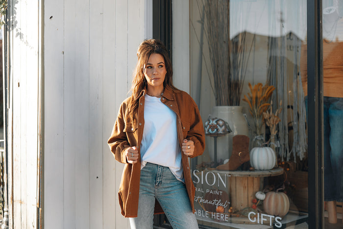 Brunette The Label Shania Jacket-Chesnut