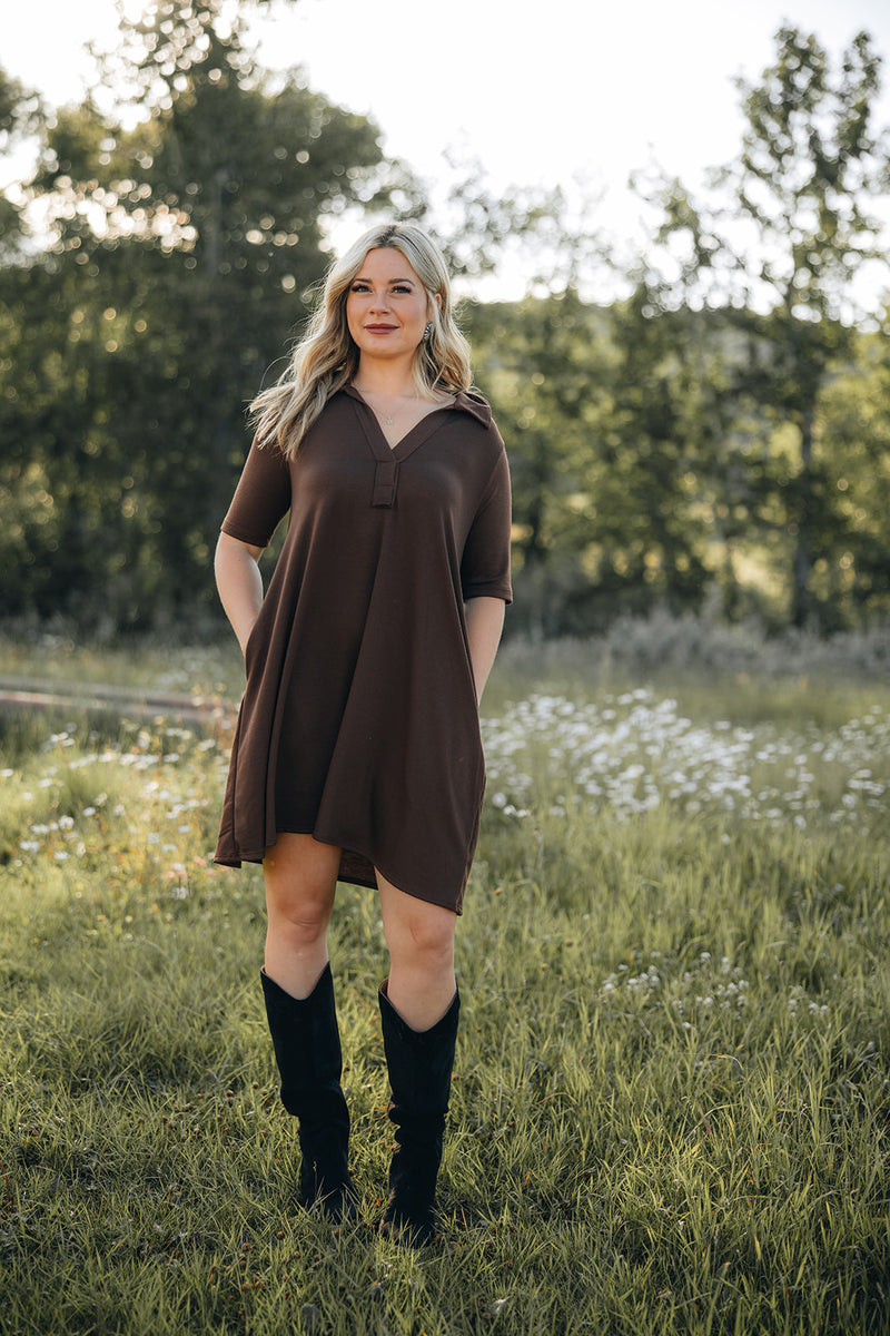 Chestnut Polo Dress