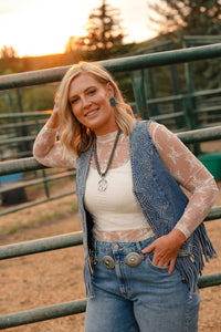 The Loretta Lace Top - Ivory