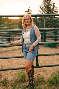 The Loretta Lace Top - Ivory