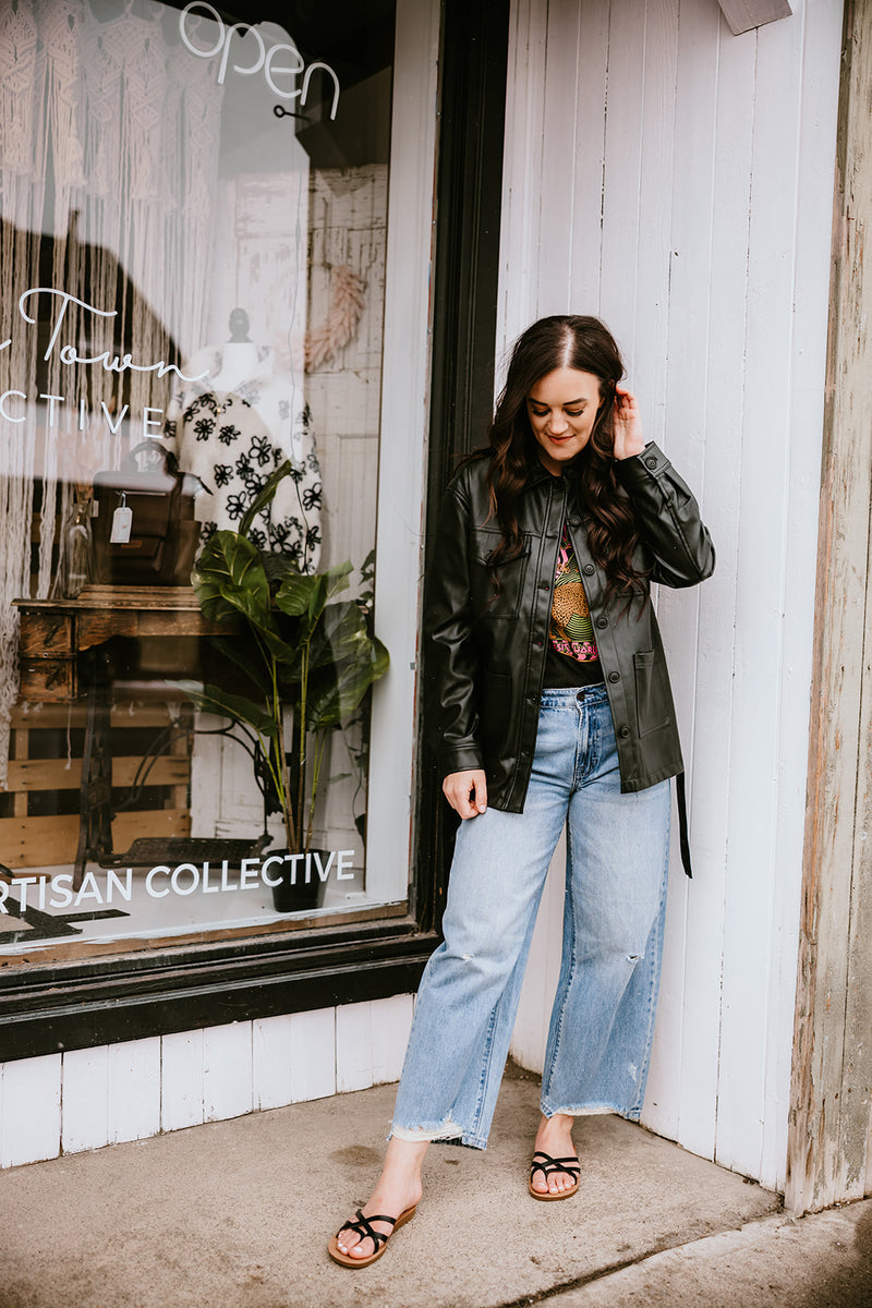 Gentle Fawn Grenadine Vegan Leather Jacket