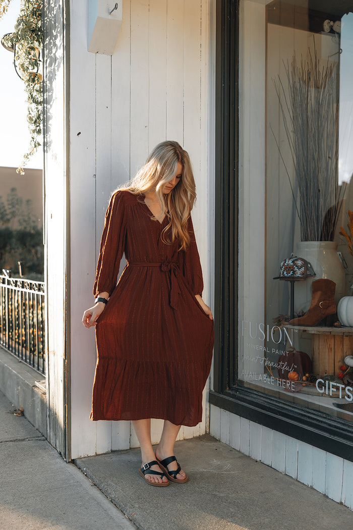 Gentle Fawn Monroe Dress - Mahogany