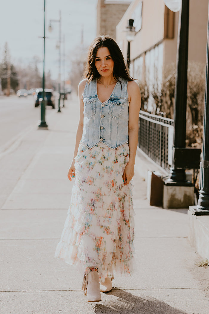 Garden Party Floral Skirt