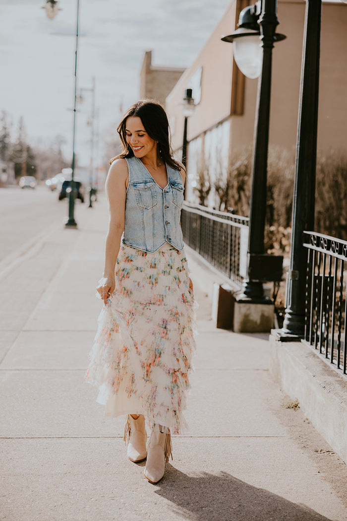 Garden Party Floral Skirt