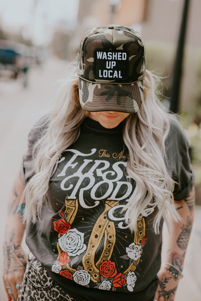 Washed Up Local Camo Trucker Hat