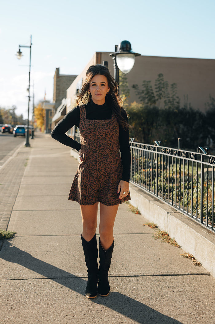 Rylee + Cru  Maeve Mini Dress - Leopard