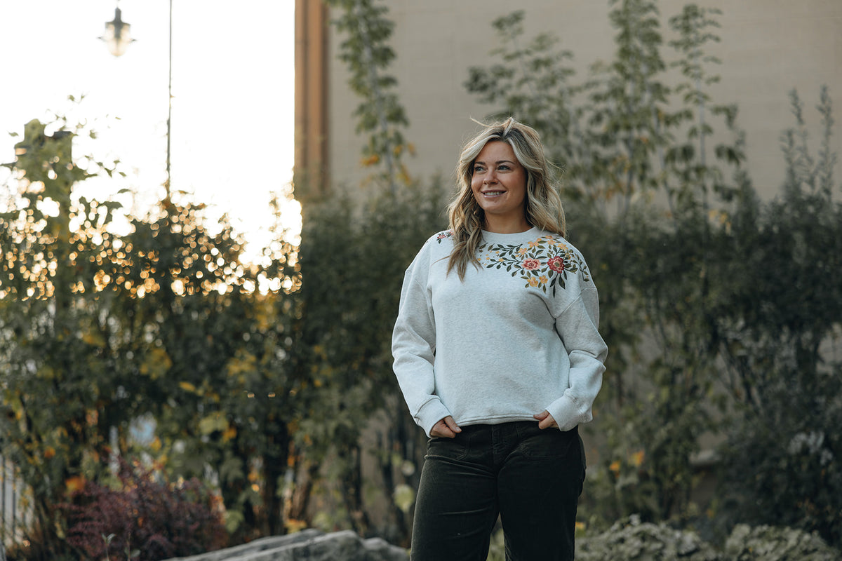 Papillon Embroidered Sweatshirt