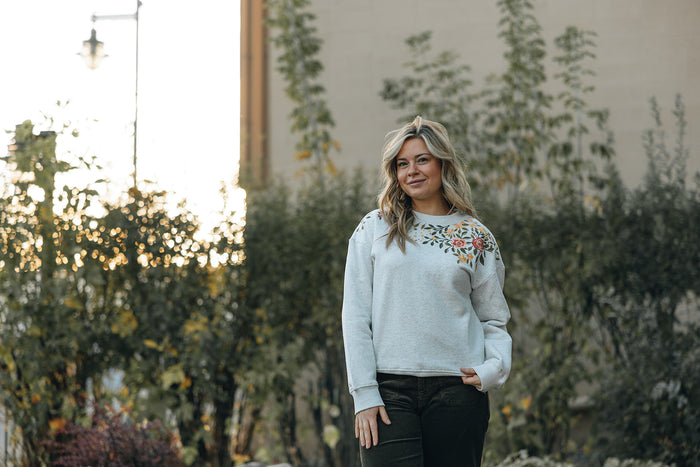 Papillon Embroidered Sweatshirt