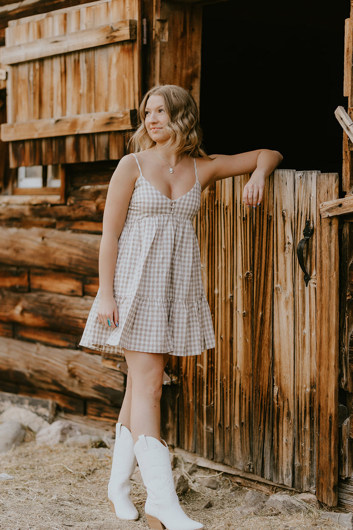 Gingham Mini Dresss