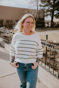 Gentle Fawn Kerrigan Knit Sweater-Matcha Stripe