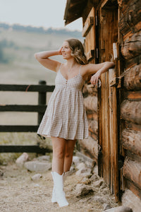 Gingham Mini Dresss