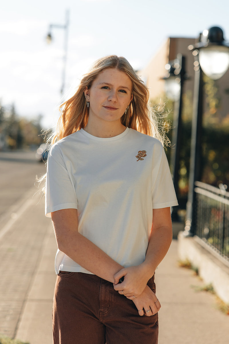 Rose Sequin Knitted Tee