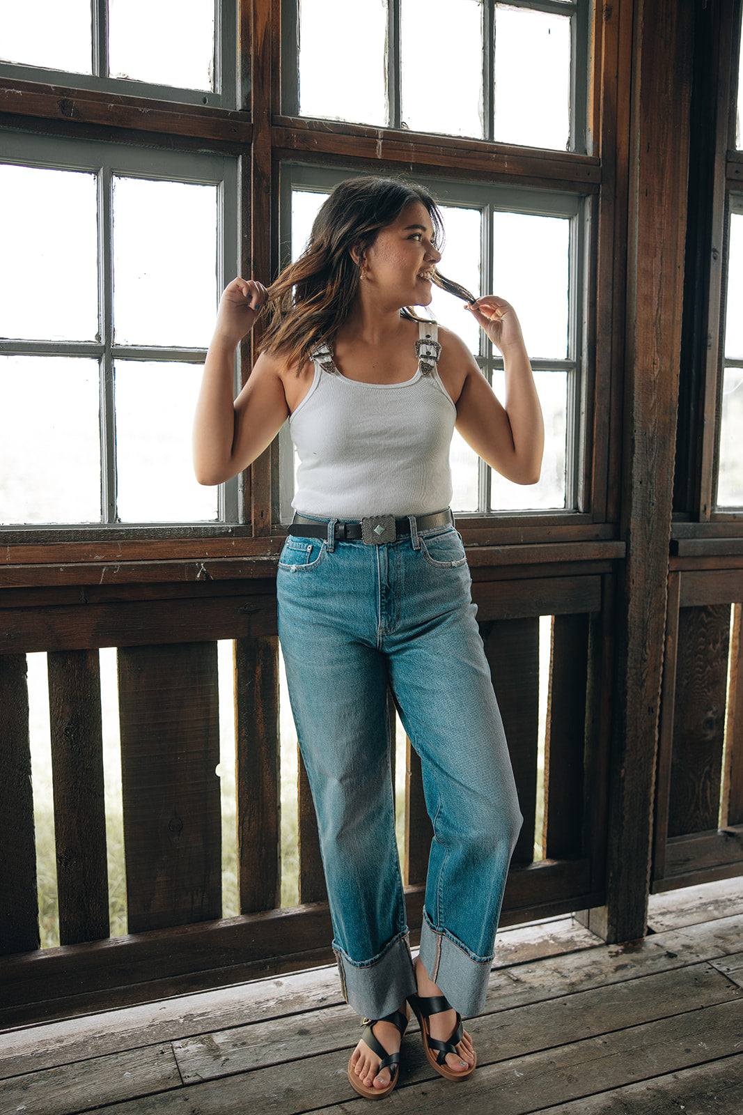 Buckle Up Bodysuit - White