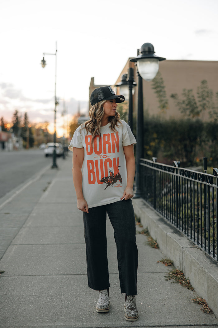 Girl Dangerous Born to Buck Vintage Tee