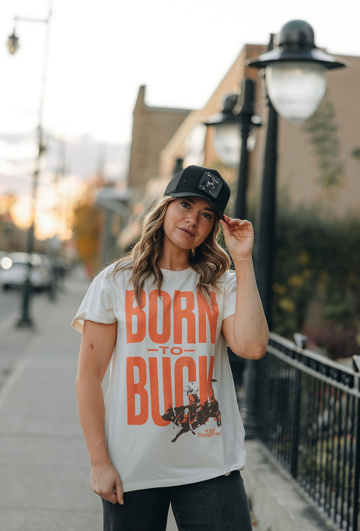 Girl Dangerous Born to Buck Vintage Tee
