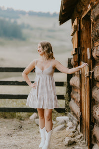 Gingham Mini Dresss