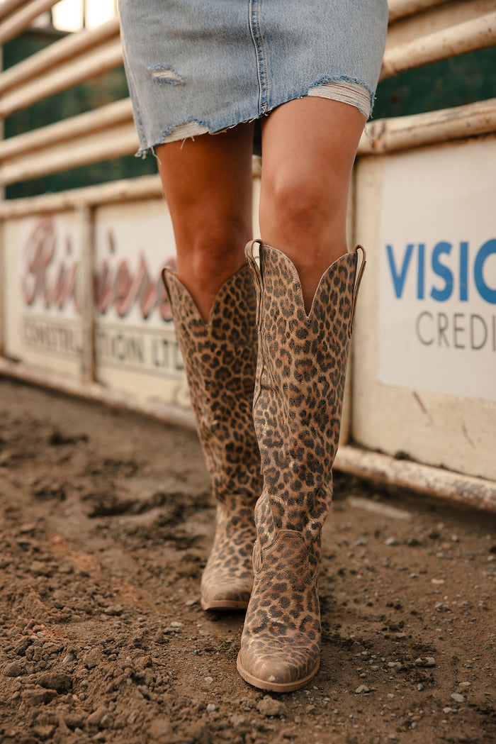 The Tess Boot - Leopard
