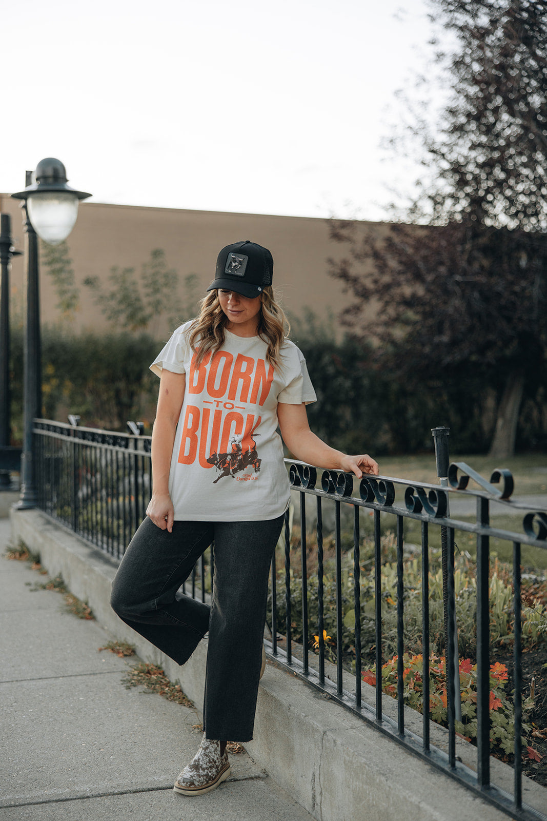 Girl Dangerous Born to Buck Vintage Tee