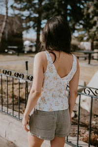 Celeste Tank-White Floral
