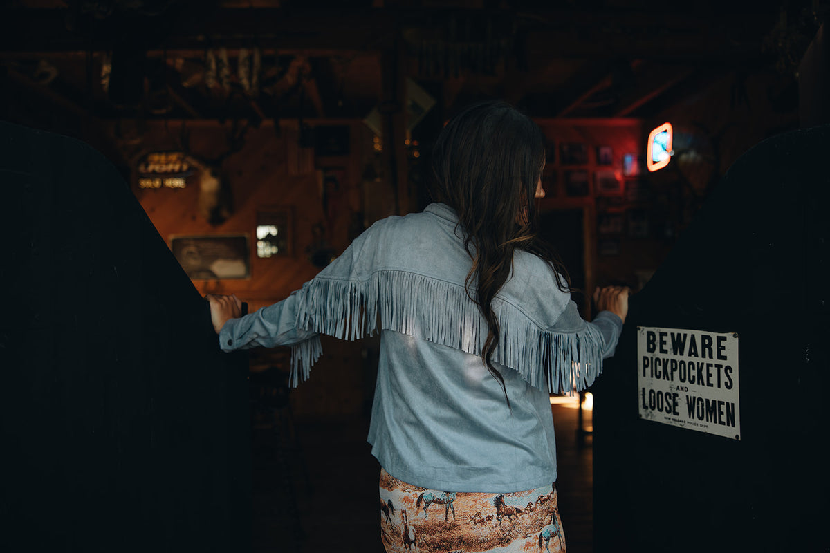 Miranda Suede Fringe Jacket